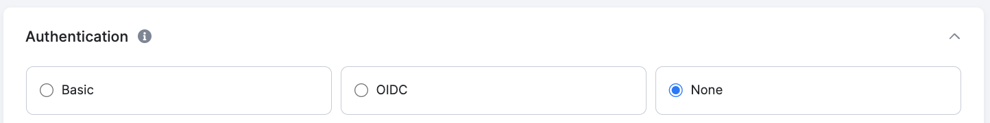 Authentication options